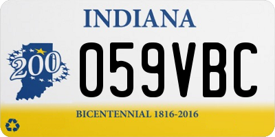 IN license plate 059VBC