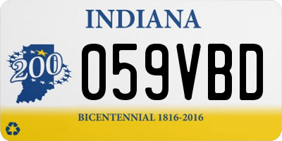 IN license plate 059VBD