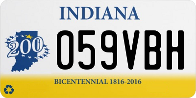 IN license plate 059VBH