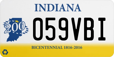 IN license plate 059VBI