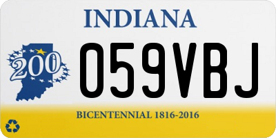 IN license plate 059VBJ
