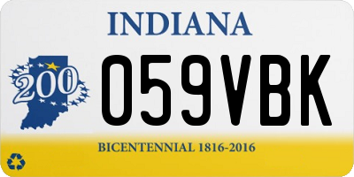IN license plate 059VBK