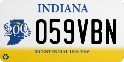 IN license plate 059VBN