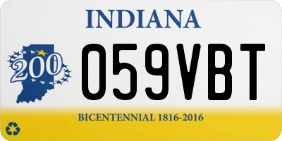 IN license plate 059VBT