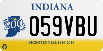 IN license plate 059VBU