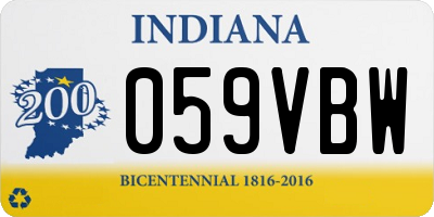 IN license plate 059VBW
