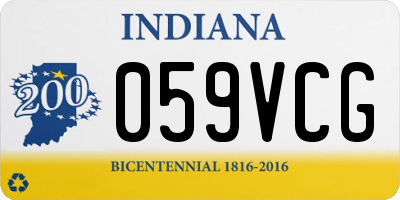 IN license plate 059VCG
