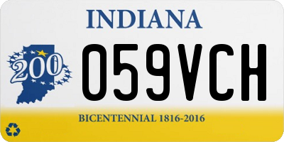 IN license plate 059VCH