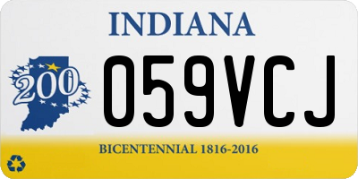 IN license plate 059VCJ