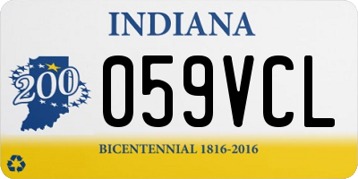 IN license plate 059VCL