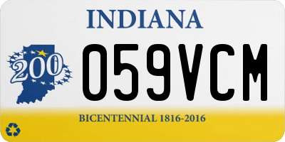IN license plate 059VCM