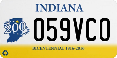 IN license plate 059VCO