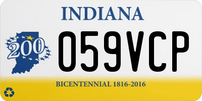 IN license plate 059VCP