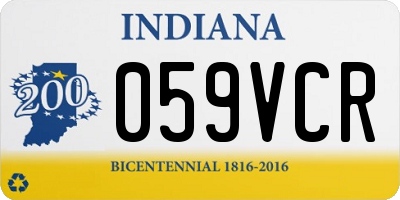 IN license plate 059VCR