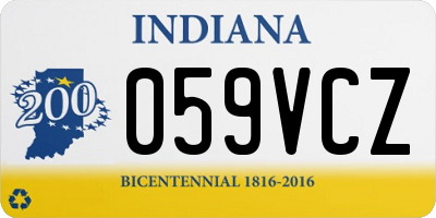 IN license plate 059VCZ