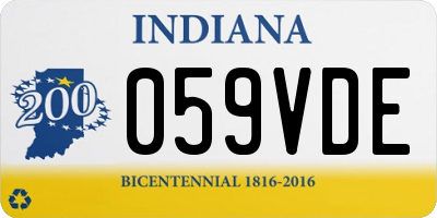 IN license plate 059VDE