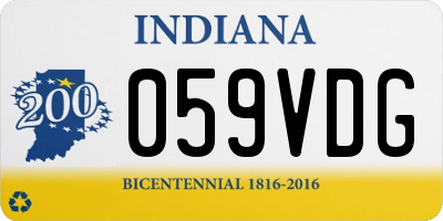 IN license plate 059VDG