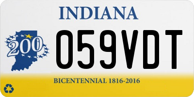 IN license plate 059VDT