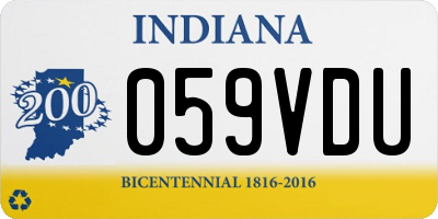 IN license plate 059VDU
