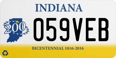 IN license plate 059VEB
