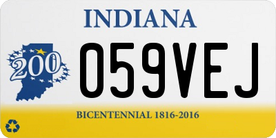 IN license plate 059VEJ