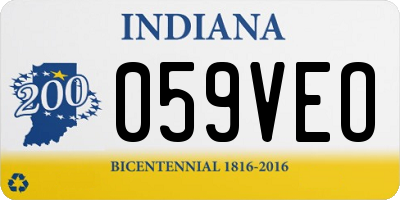 IN license plate 059VEO