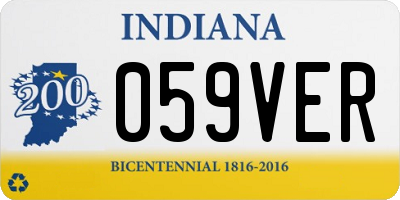 IN license plate 059VER