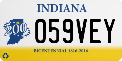 IN license plate 059VEY