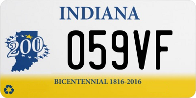 IN license plate 059VF