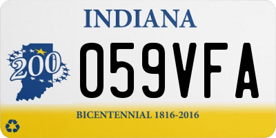 IN license plate 059VFA
