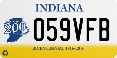 IN license plate 059VFB