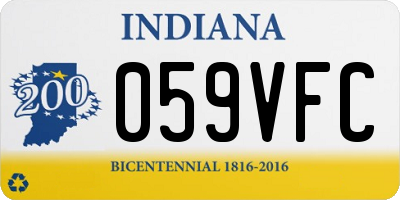 IN license plate 059VFC