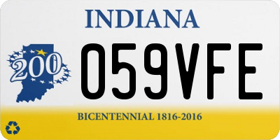 IN license plate 059VFE