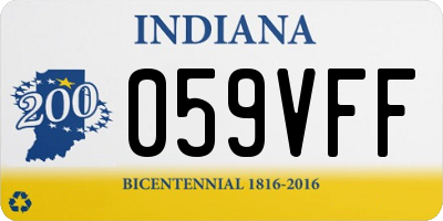 IN license plate 059VFF