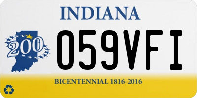 IN license plate 059VFI