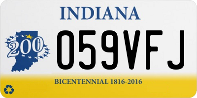 IN license plate 059VFJ