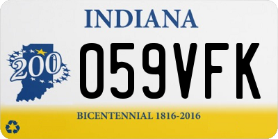 IN license plate 059VFK
