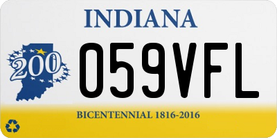 IN license plate 059VFL