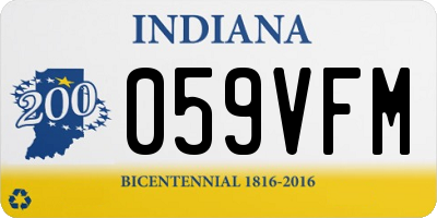 IN license plate 059VFM