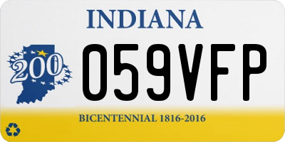 IN license plate 059VFP