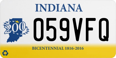 IN license plate 059VFQ