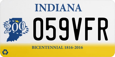 IN license plate 059VFR