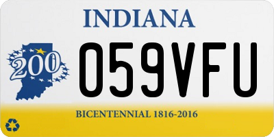 IN license plate 059VFU