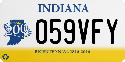 IN license plate 059VFY