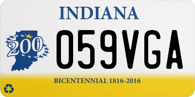 IN license plate 059VGA