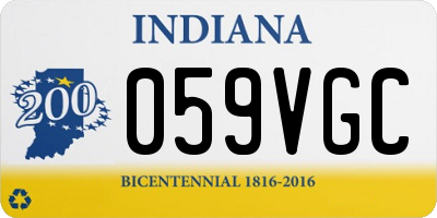 IN license plate 059VGC