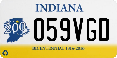 IN license plate 059VGD