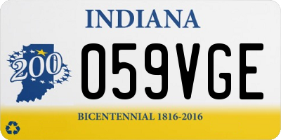 IN license plate 059VGE