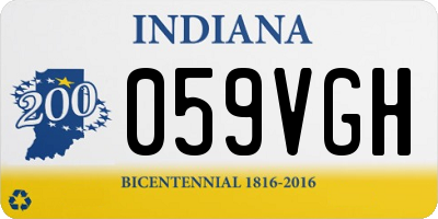 IN license plate 059VGH