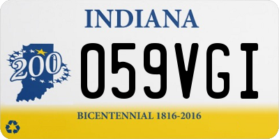 IN license plate 059VGI
